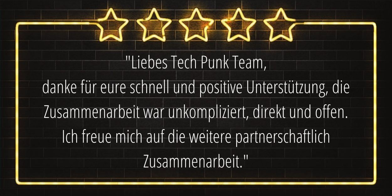 Partnerschaftliche Zusammenarbeit mit Tech Punk